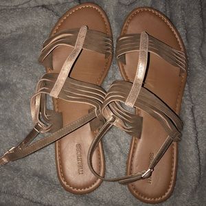 Maurice’s rose gold sandals